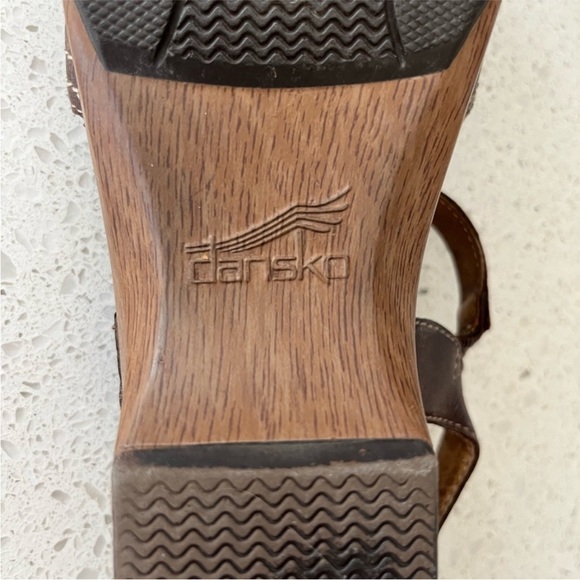 MAKE OFFER Dansko Sara Quarter Strap Sandals Waxy Java Size 7US/37EU - Picture 7 of 14